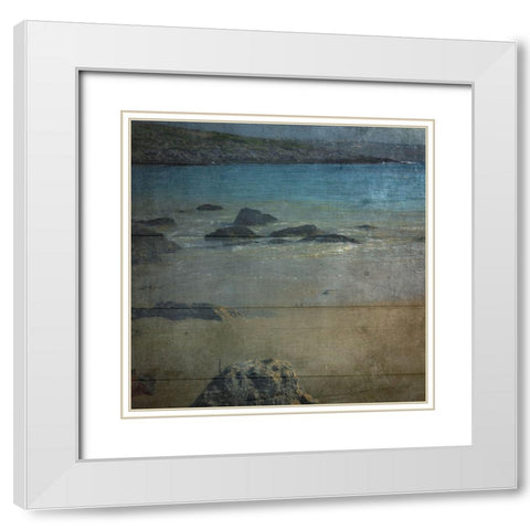 Drift Wood White Modern Wood Framed Art Print with Double Matting by Lewis, Sheldon