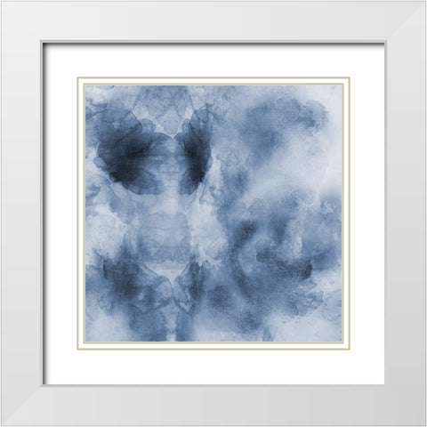 Midnight Blues White Modern Wood Framed Art Print with Double Matting by Lewis, Sheldon