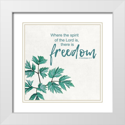 Spirit Of The Lord White Modern Wood Framed Art Print with Double Matting by Lewis, Sheldon