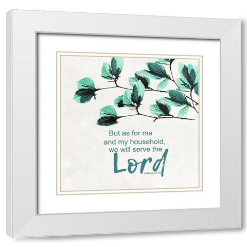 My Household White Modern Wood Framed Art Print with Double Matting by Lewis, Sheldon