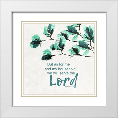 My Household White Modern Wood Framed Art Print with Double Matting by Lewis, Sheldon