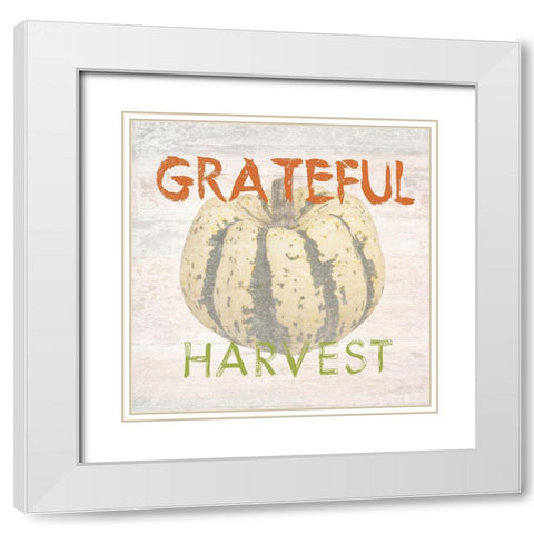 Harvest White Modern Wood Framed Art Print with Double Matting by Lewis, Sheldon