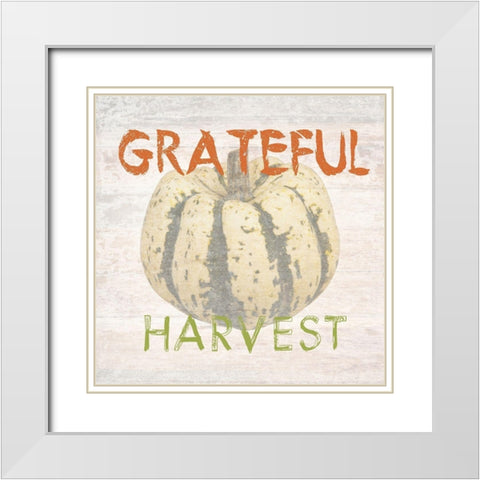 Harvest White Modern Wood Framed Art Print with Double Matting by Lewis, Sheldon