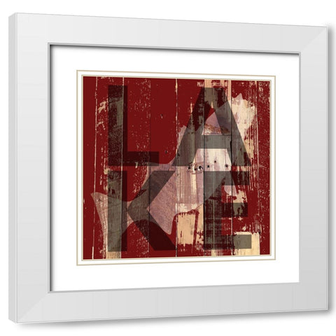 Bass White Modern Wood Framed Art Print with Double Matting by Lewis, Sheldon