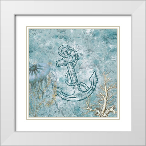 ottom Of The Deep White Modern Wood Framed Art Print with Double Matting by Lewis, Sheldon