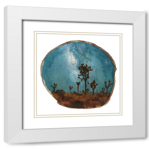 Natural Wood Space 2 White Modern Wood Framed Art Print with Double Matting by Lewis, Sheldon