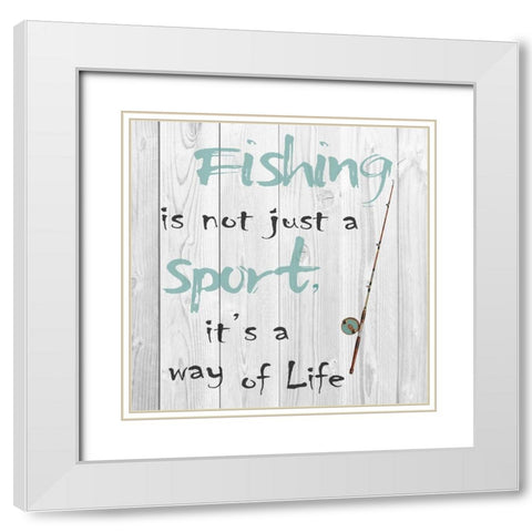 Not Just A Spot White Modern Wood Framed Art Print with Double Matting by Lewis, Sheldon