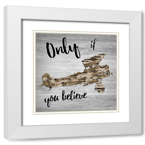 Fly 2 White Modern Wood Framed Art Print with Double Matting by Lewis, Sheldon