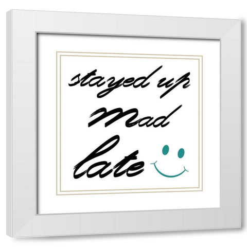 Stayed Up White Modern Wood Framed Art Print with Double Matting by Lewis, Sheldon