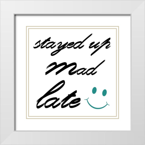 Stayed Up White Modern Wood Framed Art Print with Double Matting by Lewis, Sheldon