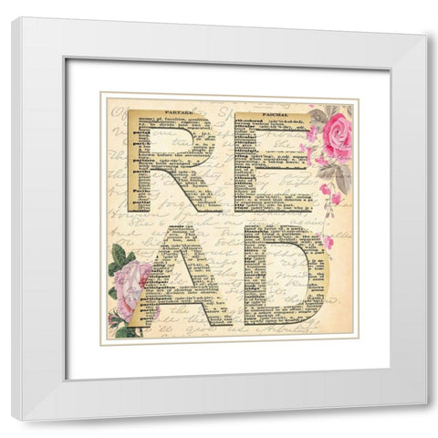 Read Book A White Modern Wood Framed Art Print with Double Matting by Lewis, Sheldon