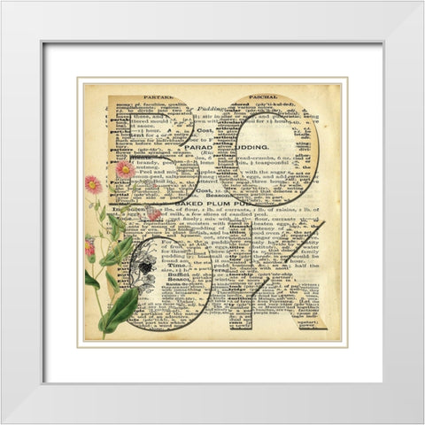 Read Book B White Modern Wood Framed Art Print with Double Matting by Lewis, Sheldon