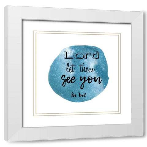 See You White Modern Wood Framed Art Print with Double Matting by Lewis, Sheldon