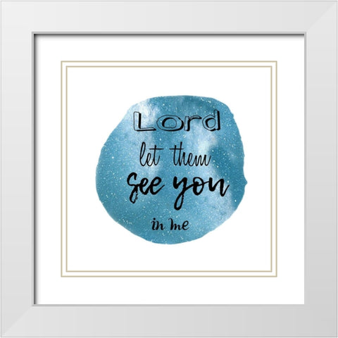 See You White Modern Wood Framed Art Print with Double Matting by Lewis, Sheldon