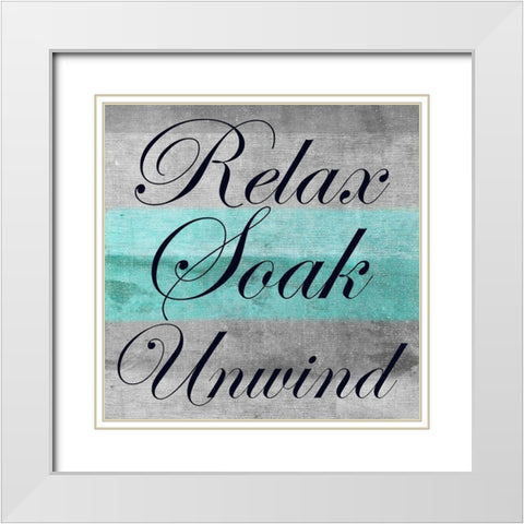 RUS White Modern Wood Framed Art Print with Double Matting by Lewis, Sheldon