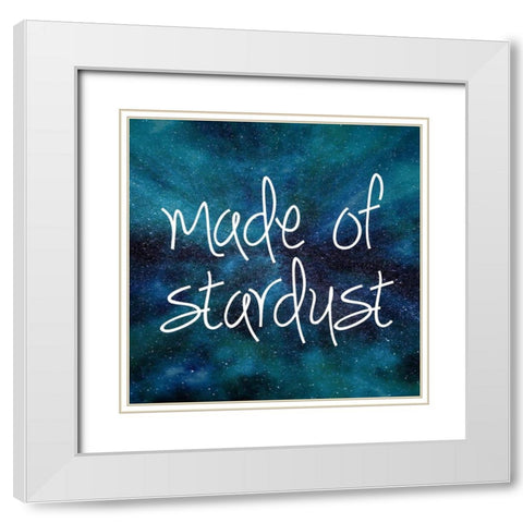 Stardust White Modern Wood Framed Art Print with Double Matting by Lewis, Sheldon