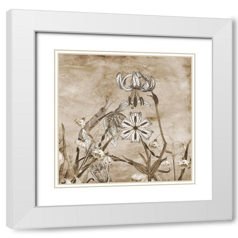 Earth Balance 2 White Modern Wood Framed Art Print with Double Matting by Lewis, Sheldon