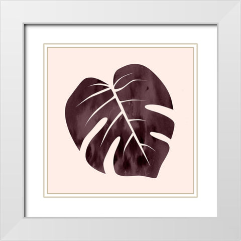 Ferndamental 2 White Modern Wood Framed Art Print with Double Matting by Lewis, Sheldon