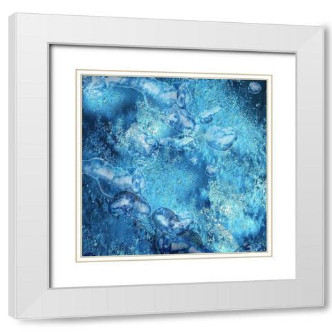 Crystal Indi White Modern Wood Framed Art Print with Double Matting by Lewis, Sheldon