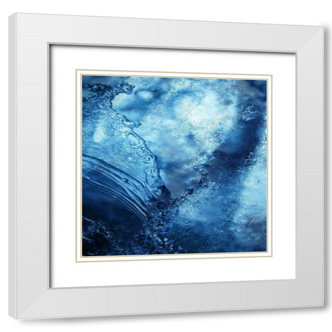 Crystal Indi 2 White Modern Wood Framed Art Print with Double Matting by Lewis, Sheldon