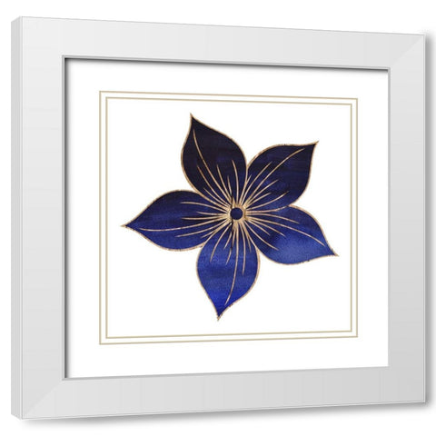 Indi Anna 1 White Modern Wood Framed Art Print with Double Matting by Lewis, Sheldon