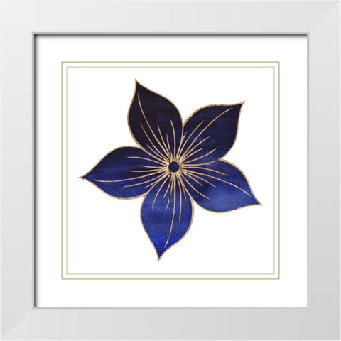 Indi Anna 1 White Modern Wood Framed Art Print with Double Matting by Lewis, Sheldon