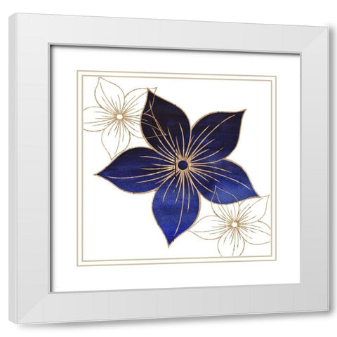 Indi Anna 2 White Modern Wood Framed Art Print with Double Matting by Lewis, Sheldon