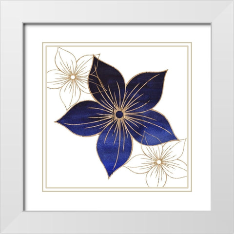 Indi Anna 2 White Modern Wood Framed Art Print with Double Matting by Lewis, Sheldon