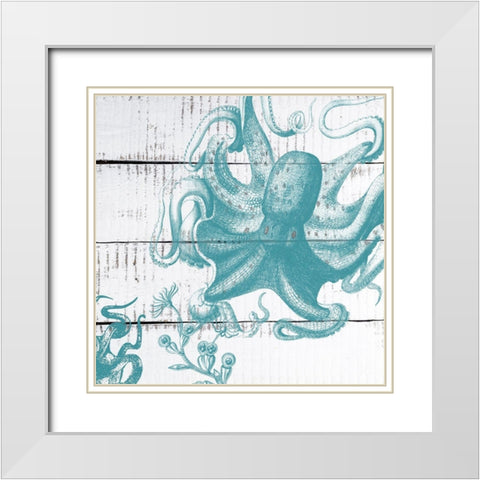 Blue Under 2 White Modern Wood Framed Art Print with Double Matting by Lewis, Sheldon