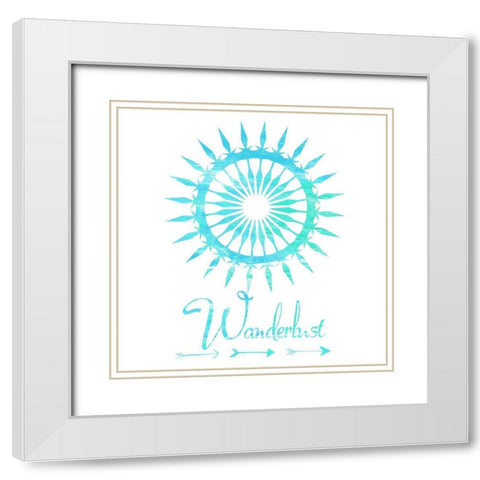 Follow The Sun White Modern Wood Framed Art Print with Double Matting by Lewis, Sheldon