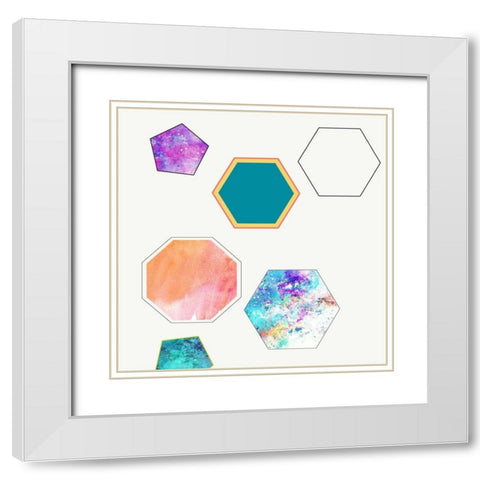 Get In Shape 2 White Modern Wood Framed Art Print with Double Matting by Lewis, Sheldon