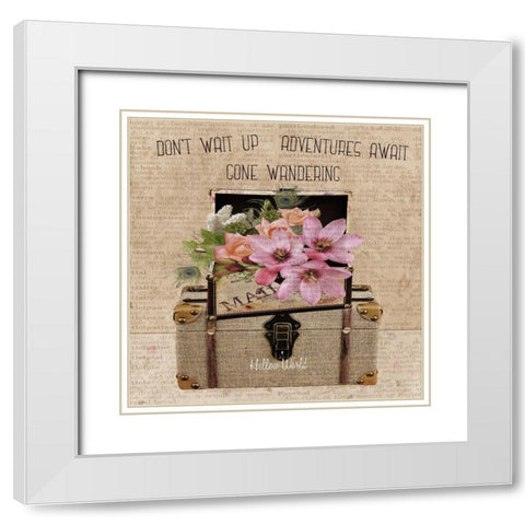 Travel More 2 White Modern Wood Framed Art Print with Double Matting by Lewis, Sheldon