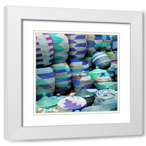 Woven Togehter 2 White Modern Wood Framed Art Print with Double Matting by Lewis, Sheldon