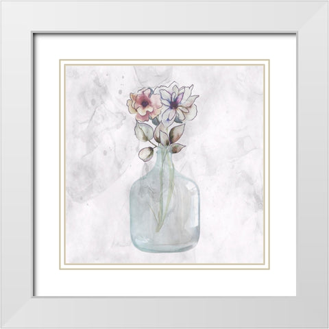 Fresh Cut 1 White Modern Wood Framed Art Print with Double Matting by Lewis, Sheldon