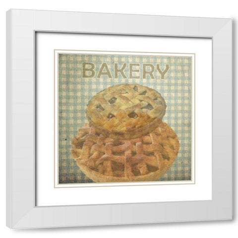 Bakery White Modern Wood Framed Art Print with Double Matting by Lewis, Sheldon