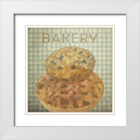 Bakery White Modern Wood Framed Art Print with Double Matting by Lewis, Sheldon