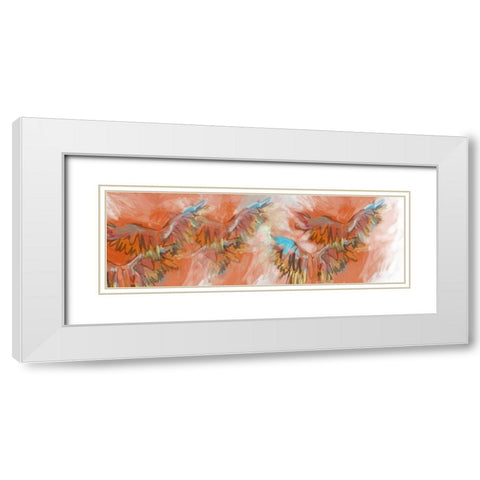 Wings Of Grace White Modern Wood Framed Art Print with Double Matting by Butcher, Sarah