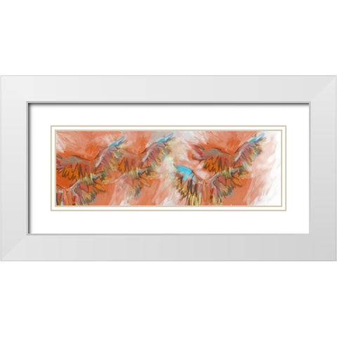 Wings Of Grace White Modern Wood Framed Art Print with Double Matting by Butcher, Sarah