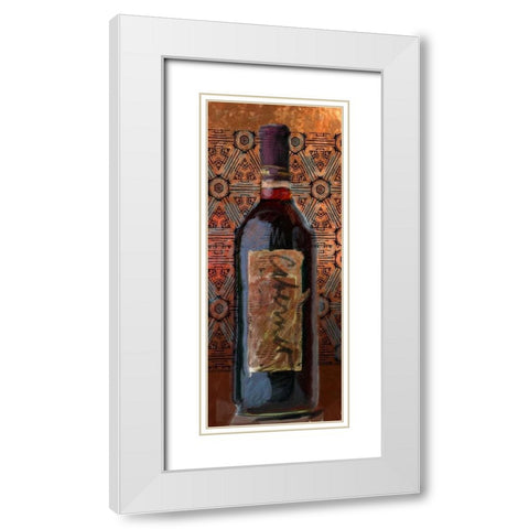 Cabernet White Modern Wood Framed Art Print with Double Matting by Butcher, Sarah