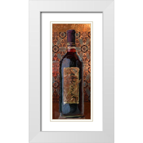 Cabernet White Modern Wood Framed Art Print with Double Matting by Butcher, Sarah