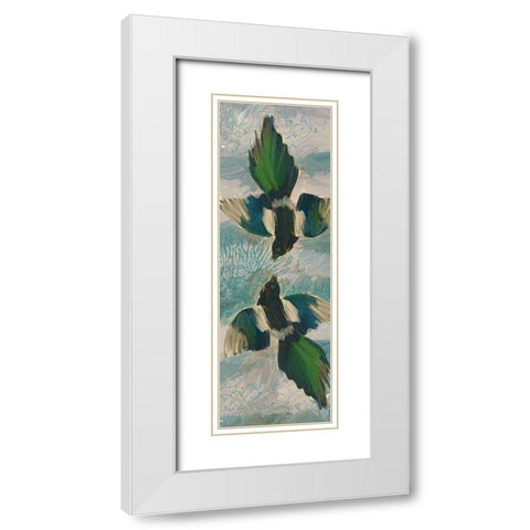 Sky Battle White Modern Wood Framed Art Print with Double Matting by Butcher, Sarah