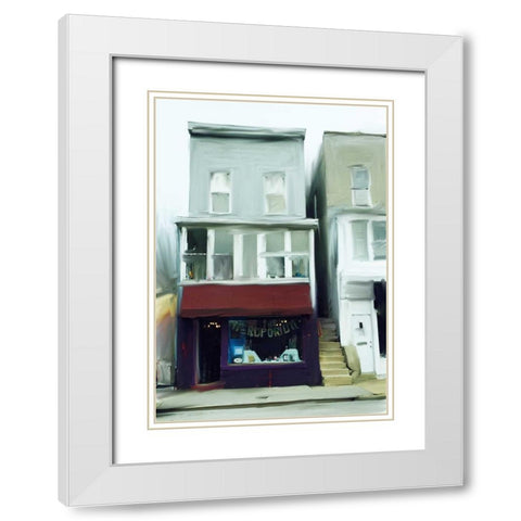 Nerdporium White Modern Wood Framed Art Print with Double Matting by Butcher, Sarah