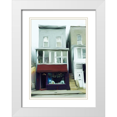 Nerdporium White Modern Wood Framed Art Print with Double Matting by Butcher, Sarah