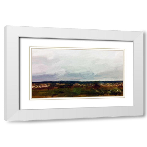 Normandy Land White Modern Wood Framed Art Print with Double Matting by Butcher, Sarah