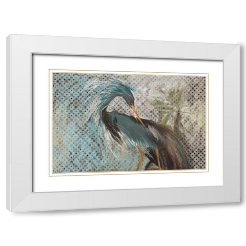 Wild Bird White Modern Wood Framed Art Print with Double Matting by Butcher, Sarah
