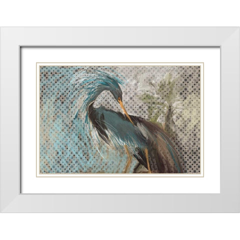 Wild Bird White Modern Wood Framed Art Print with Double Matting by Butcher, Sarah