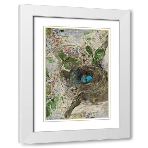 The Nest White Modern Wood Framed Art Print with Double Matting by Butcher, Sarah