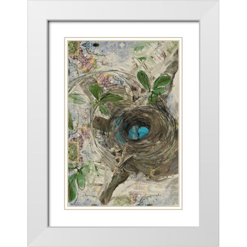 The Nest White Modern Wood Framed Art Print with Double Matting by Butcher, Sarah