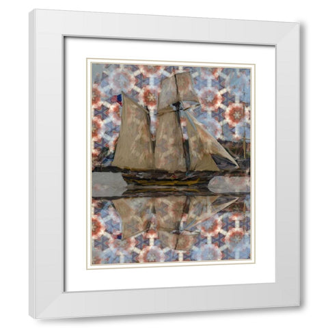 Big Sail 2 White Modern Wood Framed Art Print with Double Matting by Butcher, Sarah