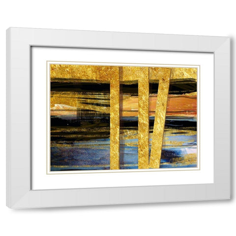 The Way White Modern Wood Framed Art Print with Double Matting by Nadine G.